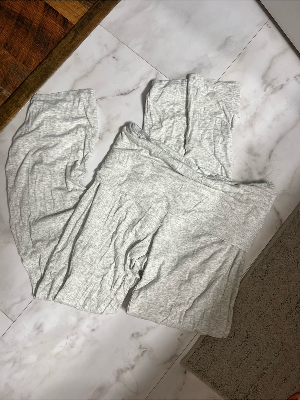 MATCHING SET - Light Gray Lounge Pants & Top